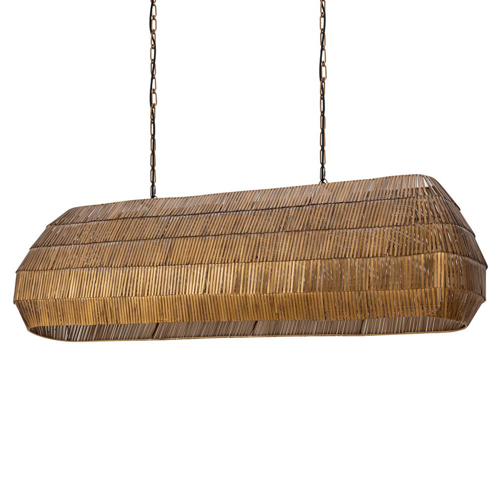 Maxim Lighting 29185AB Antique Brass Gilda 5-light Linear Pendant Image 2