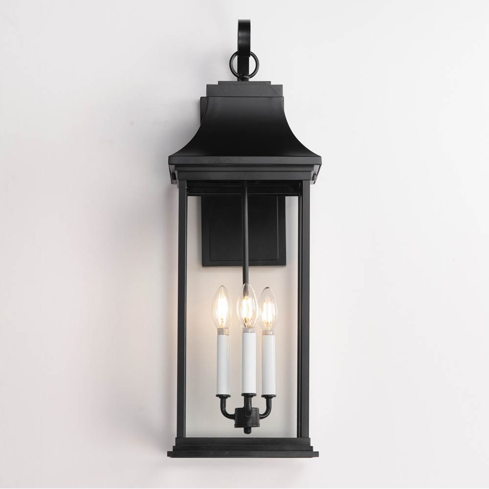Maxim Lighting 30026CLBK Black Vicksburg 3-light Outdoor Wall Sconce Image 3