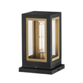 Maxim Lighting 30050CLBKGLD Black,Gold Neoclass 1-light Deck Lantern Image 1