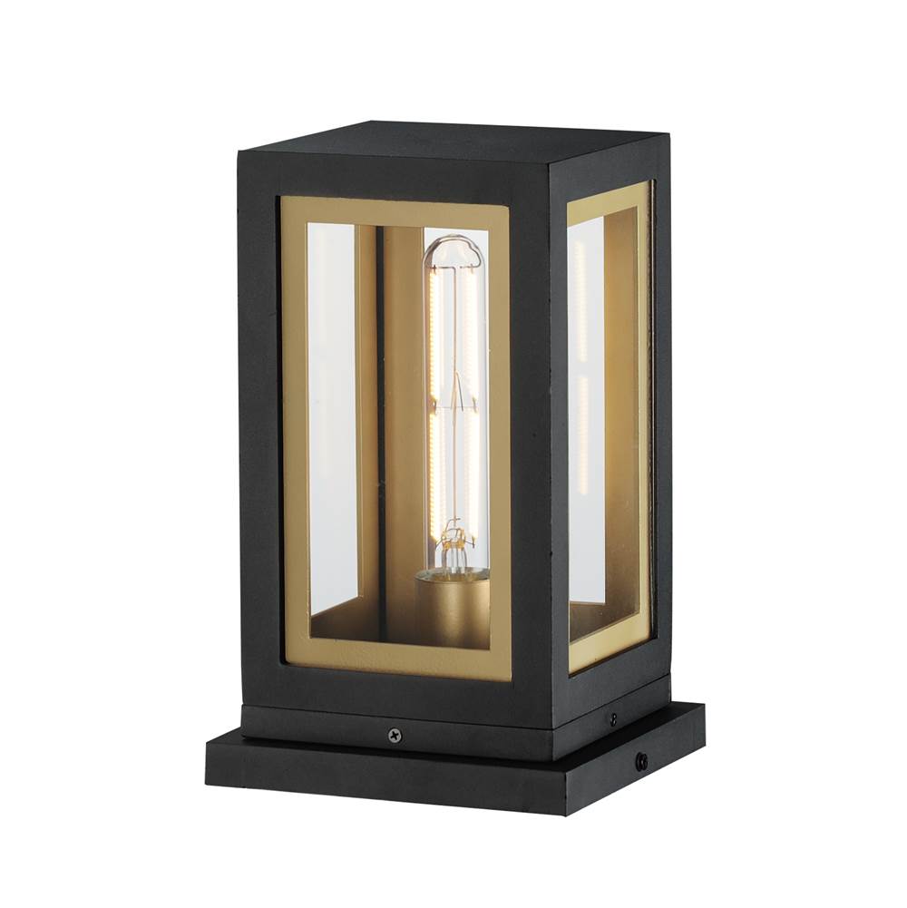 Maxim Lighting 30050CLBKGLD Black,Gold Neoclass 1-light Deck Lantern Image 1