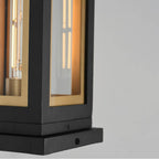 Maxim Lighting 30050CLBKGLD Black,Gold Neoclass 1-light Deck Lantern Image 2