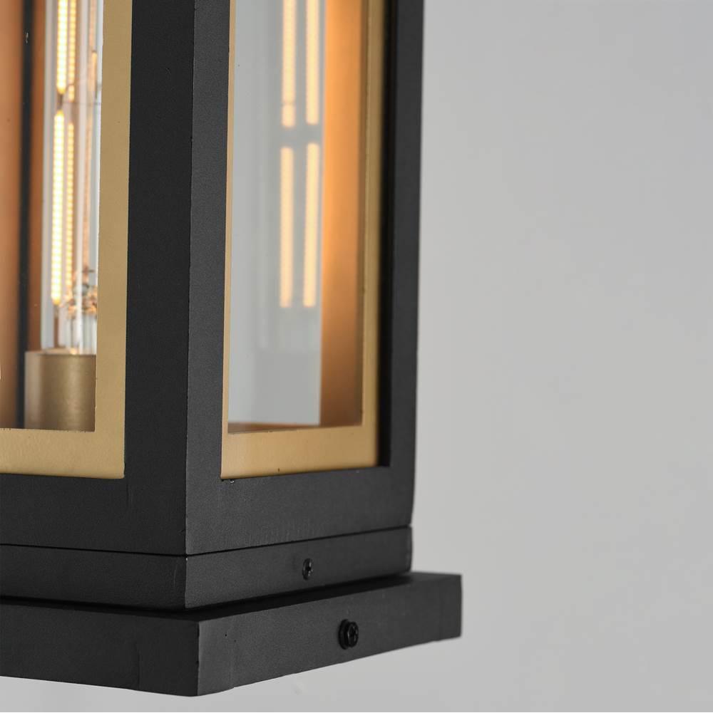 Maxim Lighting 30050CLBKGLD Black,Gold Neoclass 1-light Deck Lantern Image 2