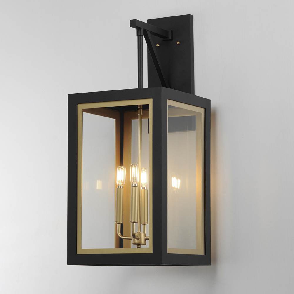 Maxim Lighting 30056CLBKGLD Black,Gold Neoclass 4-light Outdoor Wall Sconce Image 2