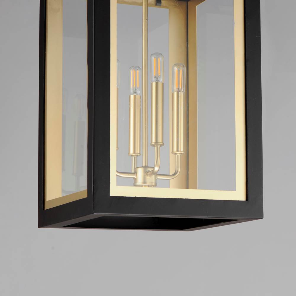 Maxim Lighting 30058CLBKGLD Black,Gold Neoclass 3-light Outdoor Pendant Image 2