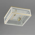 Maxim Lighting 30059CLWTGLD White,Gold Neoclass 2-light Outdoor Flush Mount Image 2
