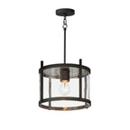 Maxim Lighting 30061CLBK Black Belfry 1-light Semi-flush/pendant Image 1