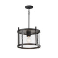 Maxim Lighting 30061HMBK Black Belfry 1-light Semi-flush/pendant Image 1