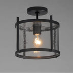Maxim Lighting 30061HMBK Black Belfry 1-light Semi-flush/pendant Image 3