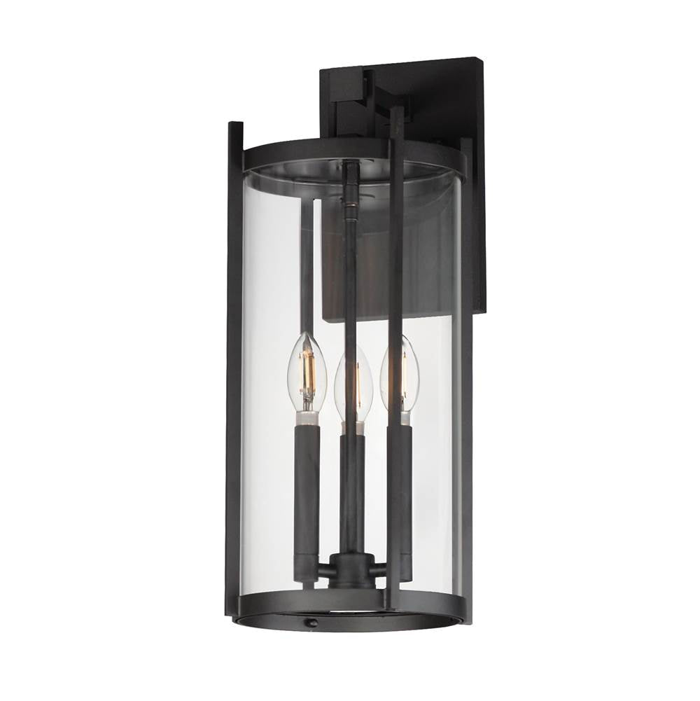 Maxim Lighting 30065CLBK Black Belfry 3-light Wall Sconce Image 1