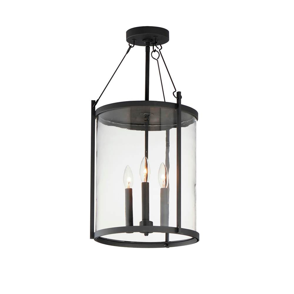 Maxim Lighting 30069CLBK Black Belfry 3-light Pendant Image 1