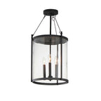 Maxim Lighting 30069CLBK Black Belfry 3-light Pendant Image 1