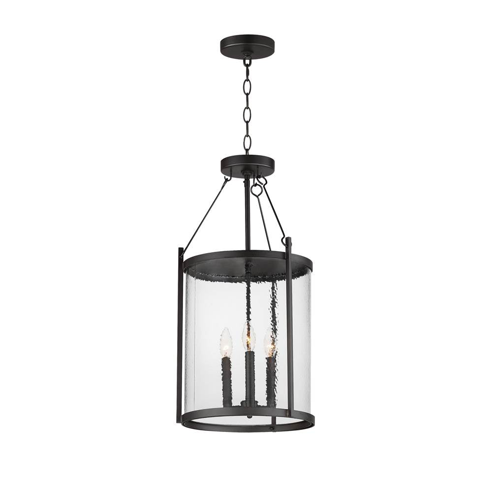 Maxim Lighting 30069HMBK Black Belfry 3-light Pendant Image 1