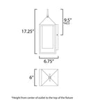 Maxim Lighting 30072SWBK Black Aldous 1-light Outdoor Sconce Image 2