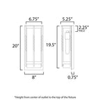 Maxim Lighting 30193CDBK Black Foundry 1-light Outdoor Wall Sconce Image 2