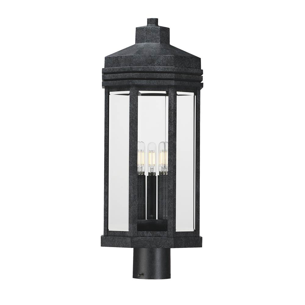 Maxim Lighting 30220CLBKP Black Patina Wright-outdoor Pole/post Mount Image 1