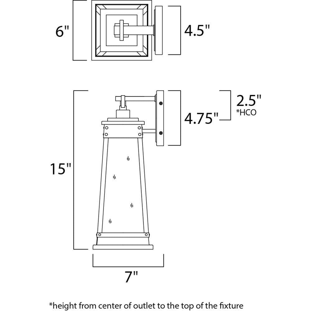 Maxim Lighting 3043RPOLB Olde Brass Schooner 1-light Outdoor Sconce Image 2
