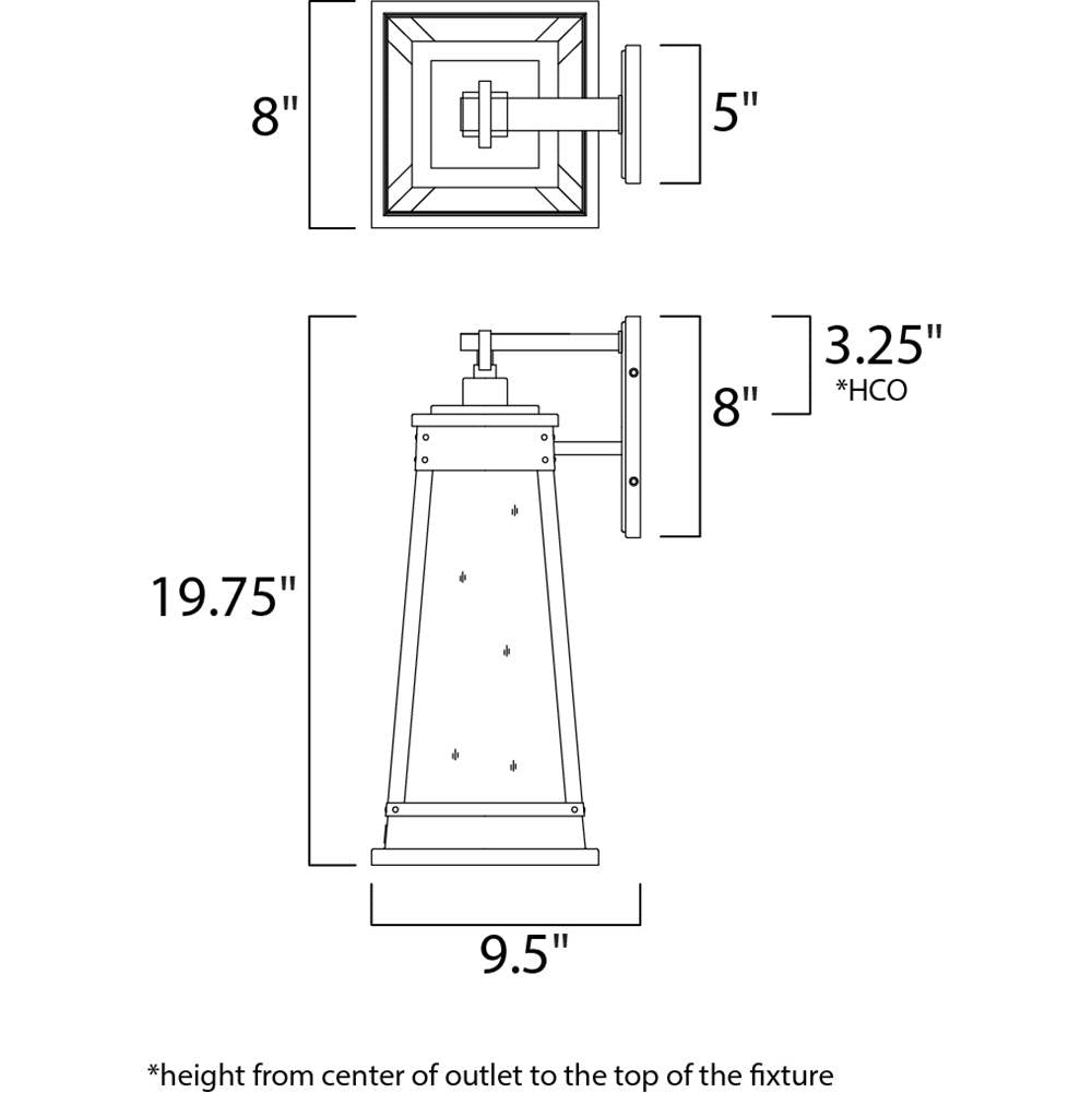 Maxim Lighting 3045RPOLB Olde Brass Schooner 1-light Outdoor Sconce Image 2