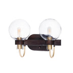 Maxim Lighting 30512CLBZSBR Bronze,Satin Brass Bauhaus 2-light Bath Vanity Image 1