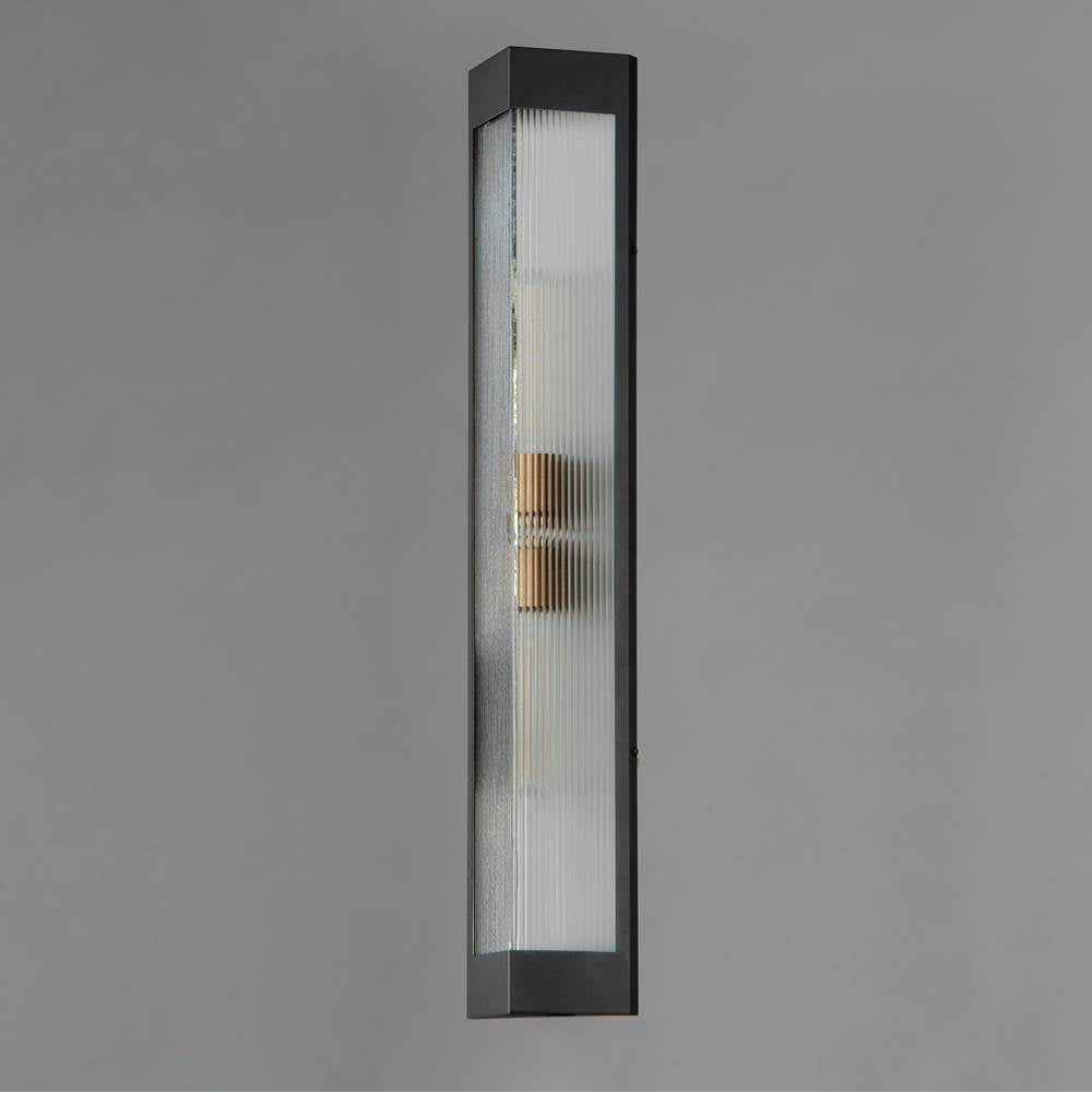 Maxim Lighting 30763CRBKAB Black,Antique Brass Triform 32'' Outdoor Wall Sconce Image 4