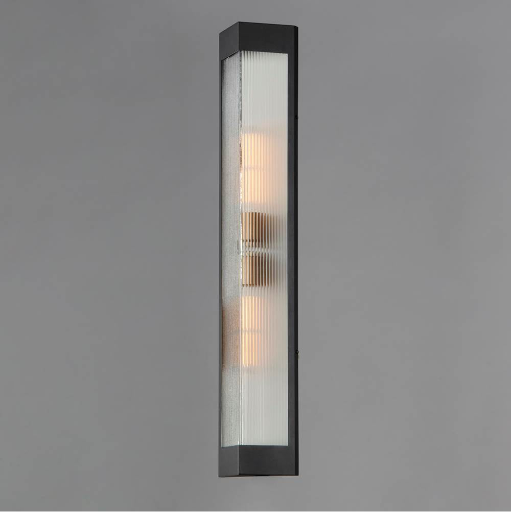 Maxim Lighting 30763CRBKAB Black,Antique Brass Triform 32'' Outdoor Wall Sconce Image 3
