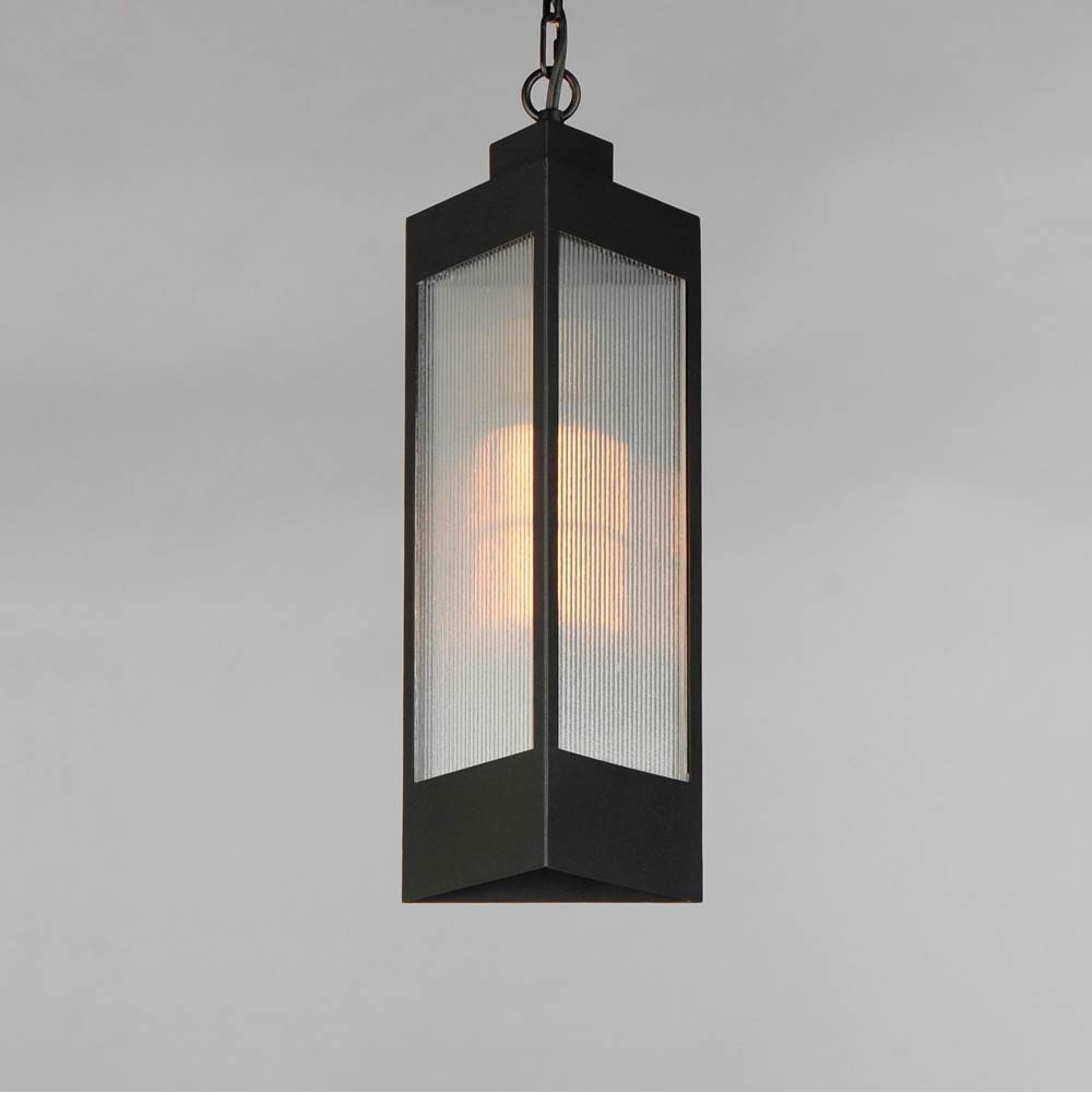 Maxim Lighting 30764CRBKAB Black,Antique Brass Triform 7.5'' Led Outdoor Pendant Image 4