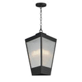 Maxim Lighting 30766CRBKAB Black,Antique Brass Triform 14'' Led Outdoor Pendant Image 1