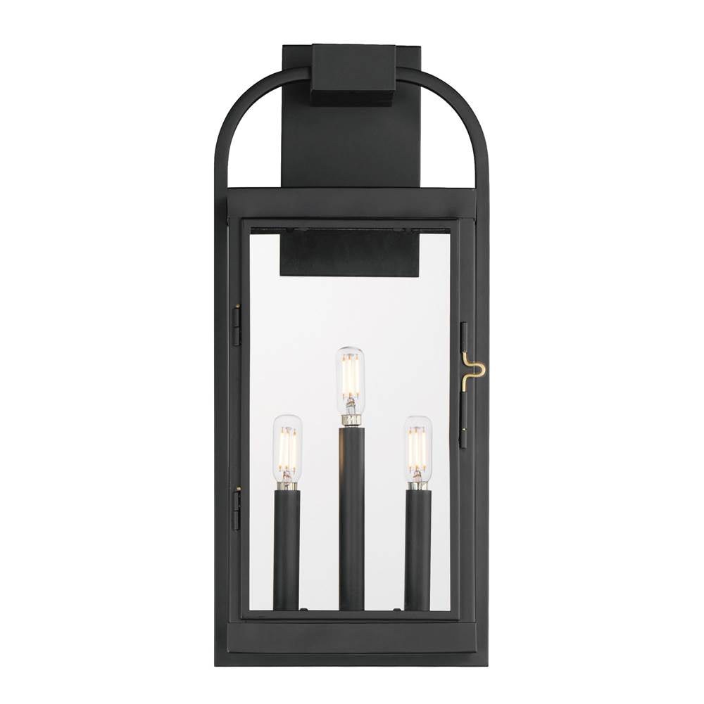 Maxim Lighting 30804CLBK Black Bonham Large Outdoor Wall Sconce Image 1
