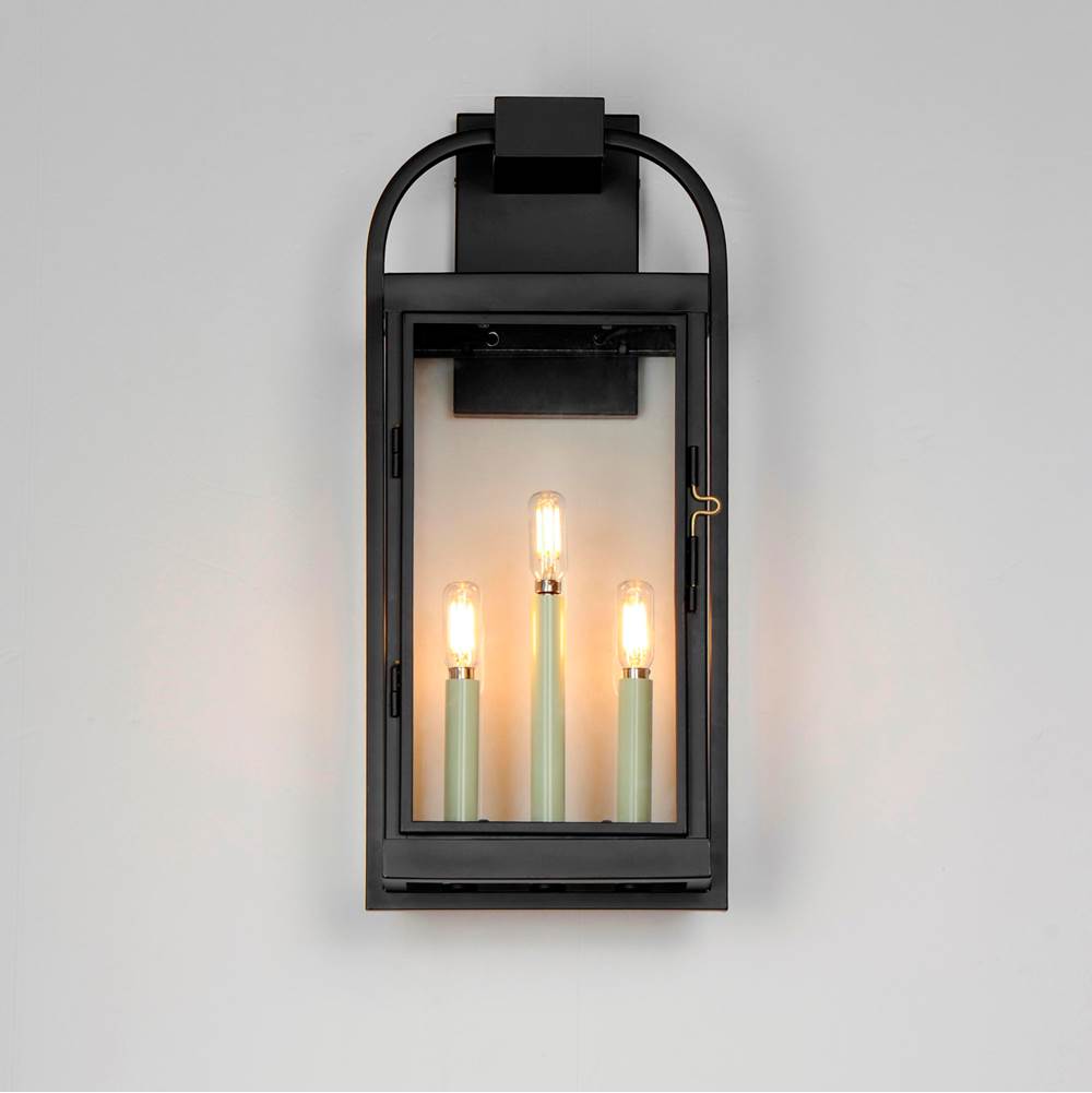 Maxim Lighting 30804CLBK Black Bonham Large Outdoor Wall Sconce Image 4