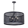 Maxim Lighting 31224BK Black Hatcher 24'' 4-light Pendant Image 1