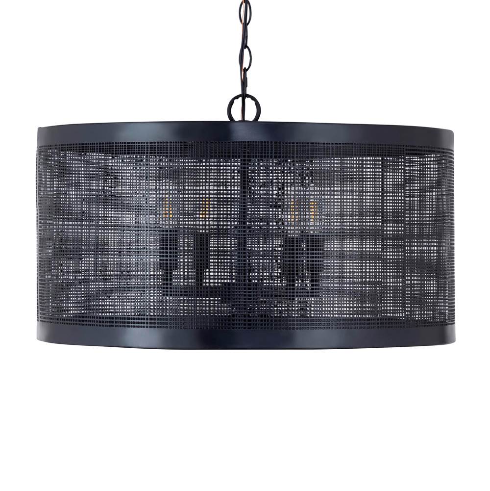 Maxim Lighting 31224BK Black Hatcher 24'' 4-light Pendant Image 3