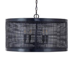 Maxim Lighting 31224BK Black Hatcher 24'' 4-light Pendant Image 3