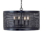 Maxim Lighting 31224BK Black Hatcher 24'' 4-light Pendant Image 2