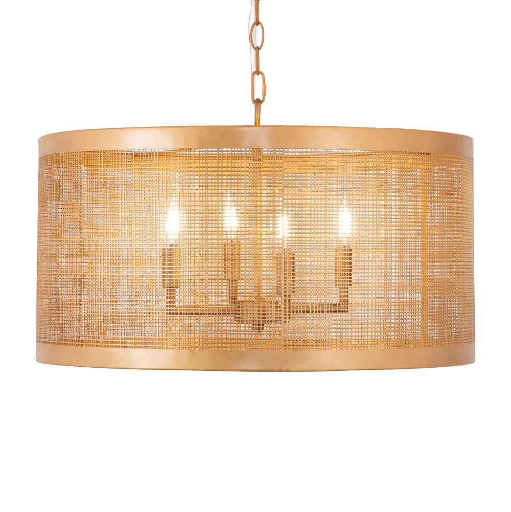 Maxim Lighting 31224GLD Gold Hatcher 24'' 4-light Pendant Image 3