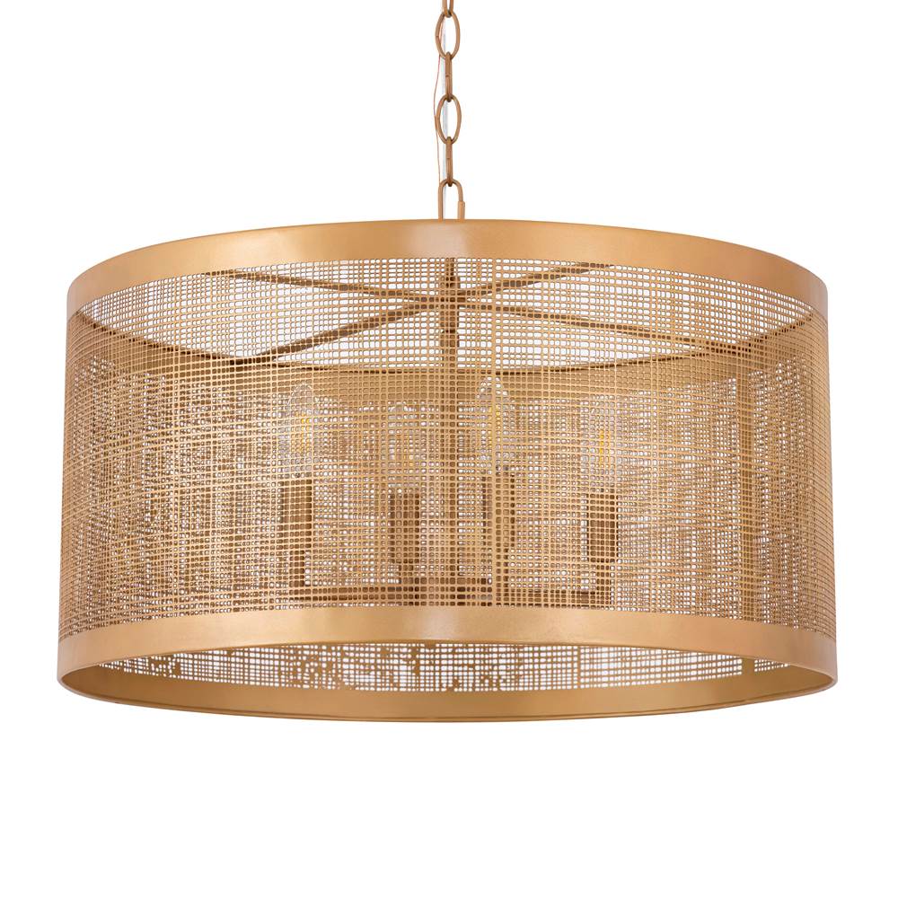 Maxim Lighting 31224GLD Gold Hatcher 24'' 4-light Pendant Image 2