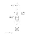 Maxim Lighting 3168CLBK Black Bavaria 2-light Large Outdoor Pendant Image 2