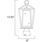 Maxim Lighting 3171CLBK Black Artisan 1-light Outdoor Post Lamp Image 2