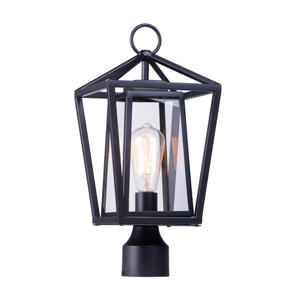 Maxim Lighting 3171CLBK Black Artisan 1-light Outdoor Post Lamp Image 1