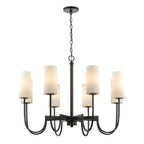 Maxim Lighting 32008SWBK Black Town And Country 8-light Chandelier Image 1