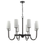 Maxim Lighting 32008SWBK Black Town And Country 8-light Chandelier Image 2