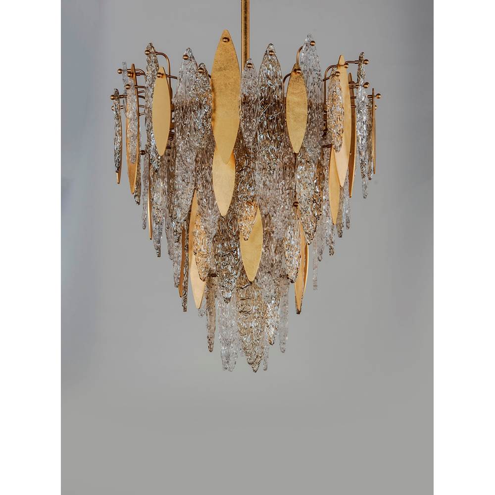 Maxim Lighting 32325CLCMPGL Gold Leaf Majestic 12-light Chandelier Image 2