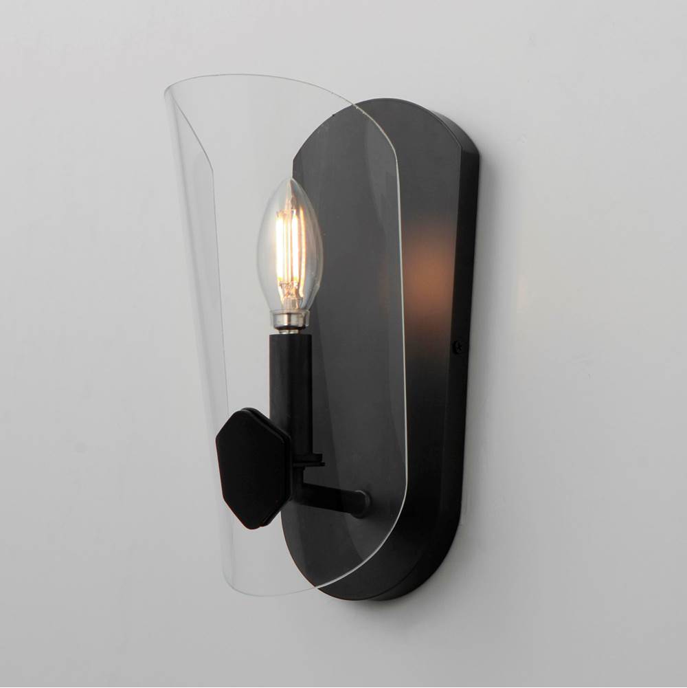 Maxim Lighting 32351CLBK Black Armory 1-light Wall Sconce Image 3