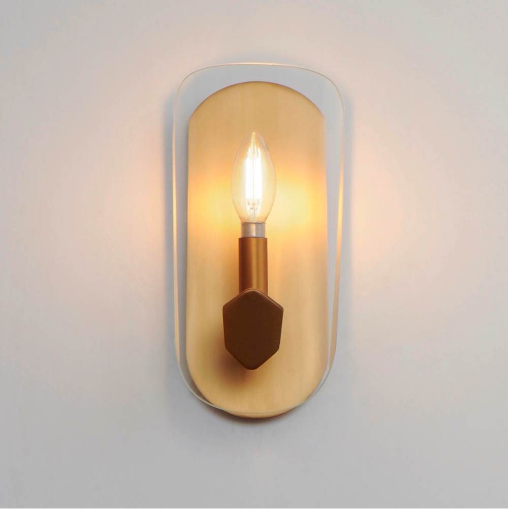 Maxim Lighting 32351CLNAB Natural Aged Brass Armory 1-light Wall Sconce Image 4