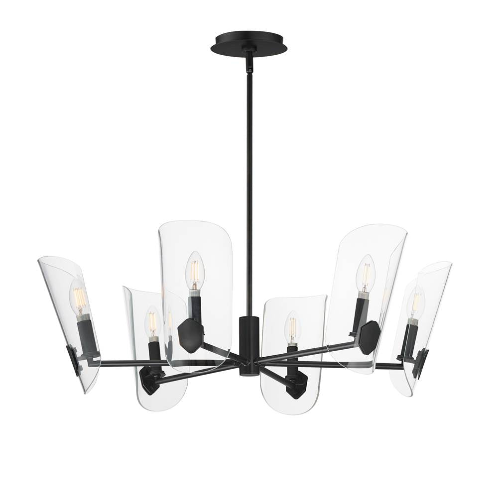 Maxim Lighting 32356CLBK Black Armory 6-light Chandelier Image 1