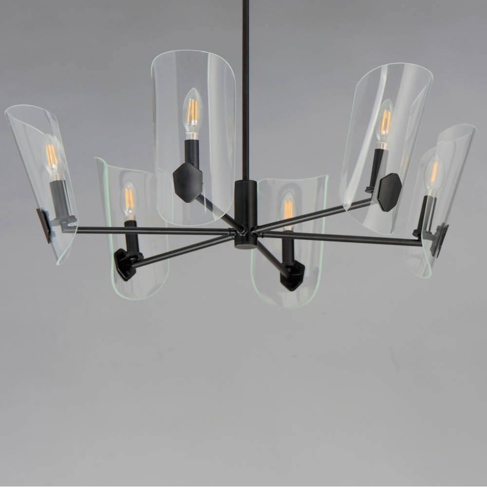 Maxim Lighting 32356CLBK Black Armory 6-light Chandelier Image 2