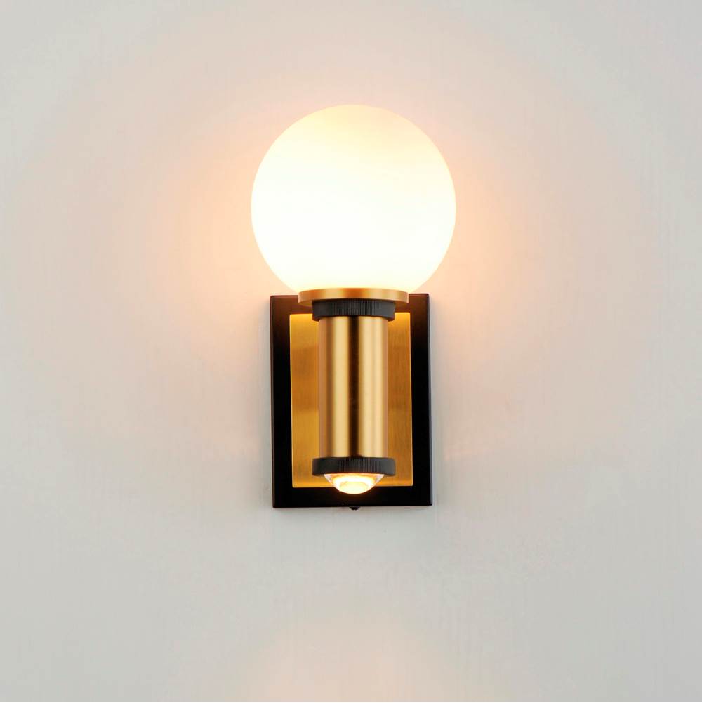 Maxim Lighting 32482SWBKNAB Black,Natural Aged Brass San Simeon 2-light Led Wall Sconce Image 3