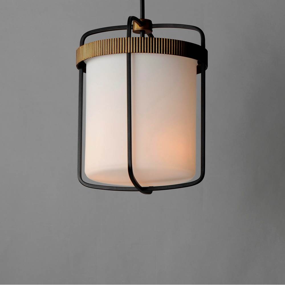 Maxim Lighting 32653SWBKAB Black,Antique Brass Ruffles 3-light Pendant Image 3