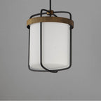 Maxim Lighting 32653SWBKAB Black,Antique Brass Ruffles 3-light Pendant Image 2