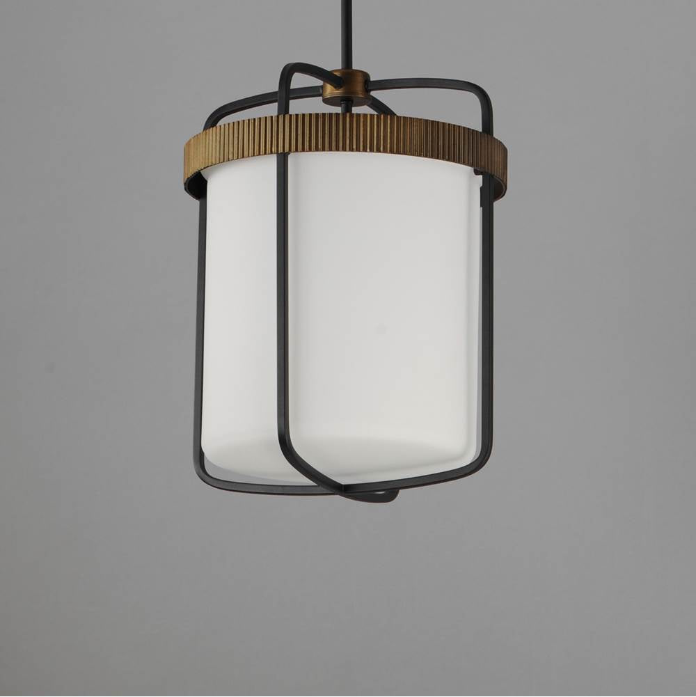 Maxim Lighting 32653SWBKAB Black,Antique Brass Ruffles 3-light Pendant Image 2