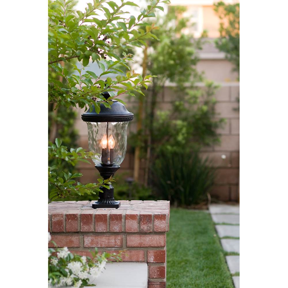 Maxim Lighting 3420WGOB Oriental Bronze Carriage House Dc 3-lt Outdoor Pole/post Lantern Image 5