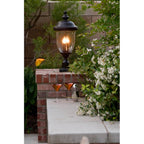 Maxim Lighting 3420WGOB Oriental Bronze Carriage House Dc 3-lt Outdoor Pole/post Lantern Image 4